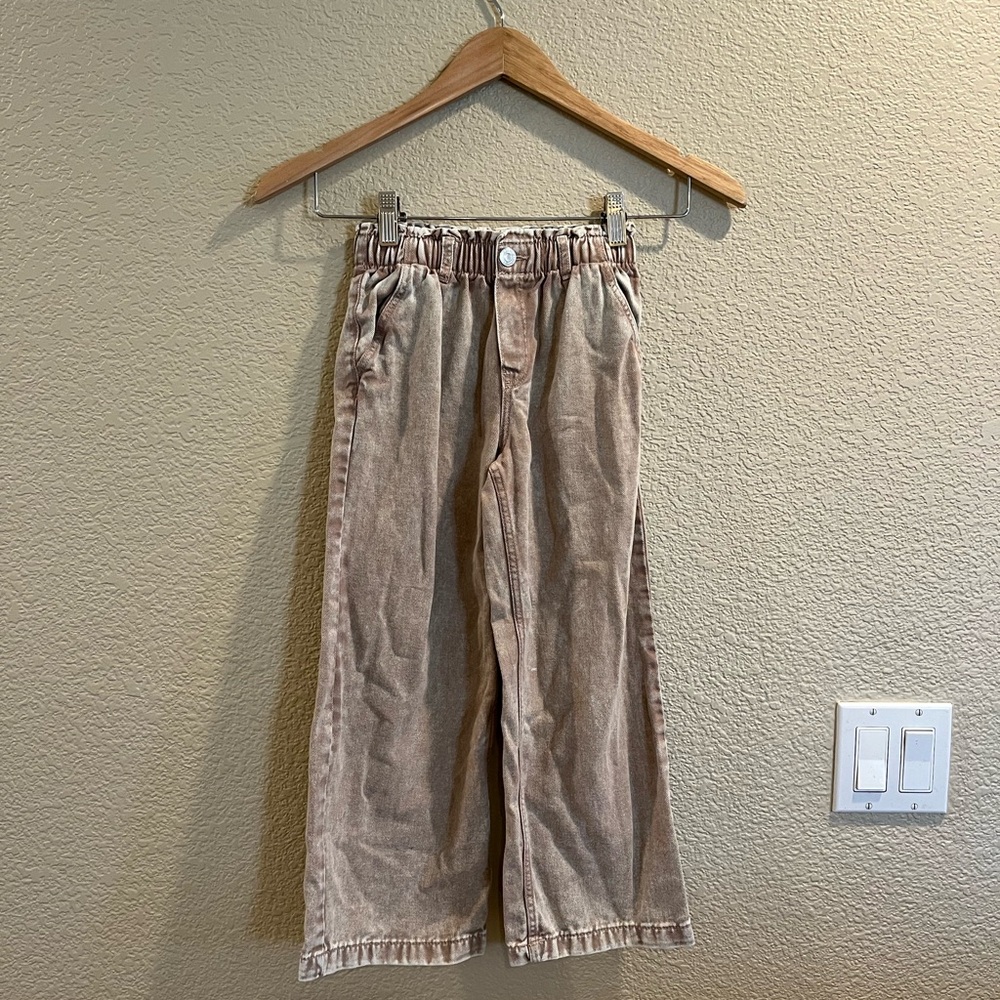 H&M Beige Elastic Waist Pants